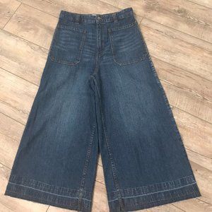 We The Free Dawn to Dusk Cropped Wide Leg Jeans 27